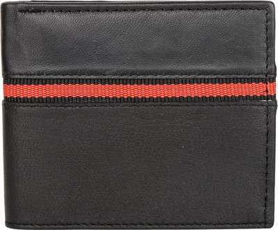 

AspenLeather Men Black Genuine Leather Wallet(5 Card Slots)