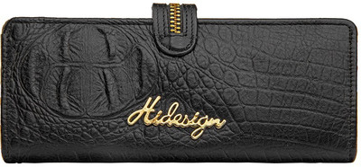 

Hidesign Women Black Genuine Leather Wallet(1 Card Slot)