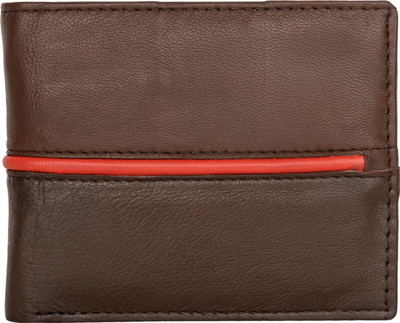 

AspenLeather Men Brown Genuine Leather Wallet(5 Card Slots)