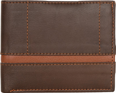 

AspenLeather Men Brown Genuine Leather Wallet(5 Card Slots)