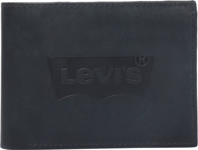 

Levi Men Black Genuine Leather Wallet(6 Card Slots)