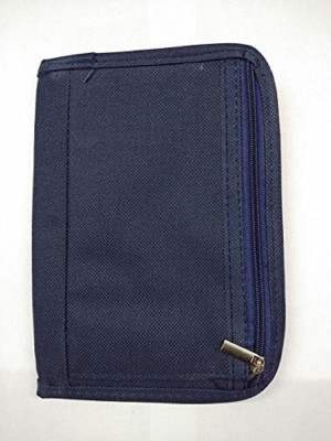 

Kanha Men Blue Fabric Document Holder(12 Card Slots), Neavy blue