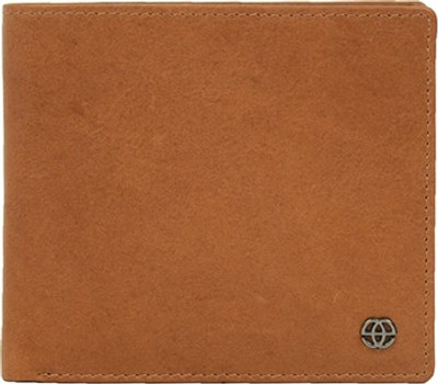Eske Men Brown Genuine Leather Wallet(1 Card Slot), Black