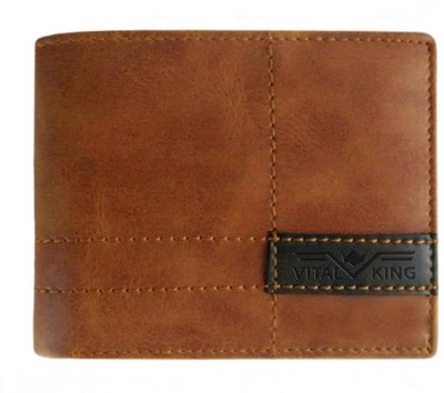 

Vital King Men Tan Artificial Leather Wallet(6 Card Slots)