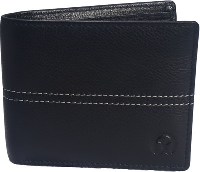 

Ox Men Black Genuine Leather Wallet(7 Card Slots)