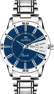 

AUREX AX-GR102-BLC BLUE DIAL DAY AND DATE FUNCTIONING Watch - For Men