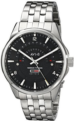 

AVI 8 Black 14955 AVI-8 Men's AV-4027-12 Hawker Typhoon Analog Display Japanese Quartz Silver Watch Watch - For Men