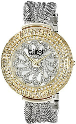 

Burgi Silver16761 Burgi Women's BUR051TTG Analog Display Japanese Quartz Silver Watch Watch - For Women