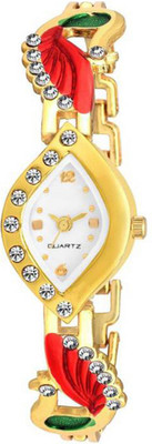 

Rage Enterprise New Designer MOR-01 Diamond White Dial Women Watch - For Girls