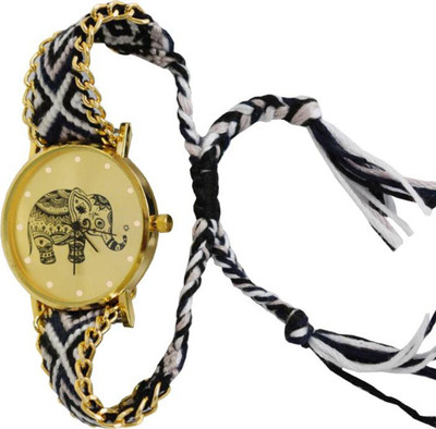

Septem butterfly Black hathi dori analogue stylish designer watches for girls and women Watch - For Girls Watch - For Women