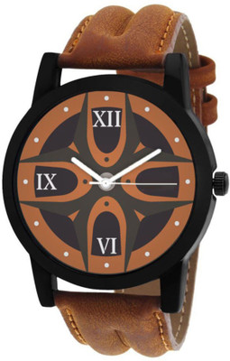 

Skmi Brown LEather Strap ANalouge Watch For Couple Watch - For Men & Women