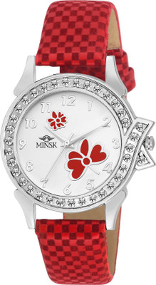 

MINSK MK8051 RED LEATHER GRILS Watch - For Women