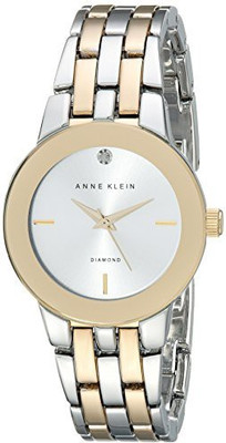 

Anne Klein Silver 15858 Anne Klein Women's AK/1931SVTT Diamond-Accented Dial Two-Tone Bracelet Watch Watch - For Women