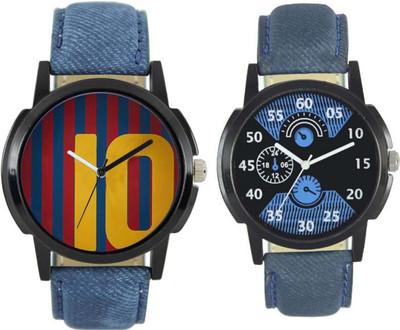 

Musket Mens watches combo of 2 Boss129 Leather Strap Watch - For Boys