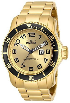 

Invicta gold11328 Invicta Men's 15350 Pro Diver Analog Display Japanese Quartz Gold Watch Hybrid Watch - For Men