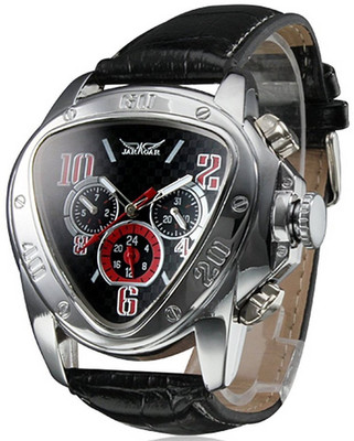 

Gosasa Black23634 Gosasa Men's Oversized unique Style Triangle Dial Automatic Mechanical Leather Band Watch Watch - For Men