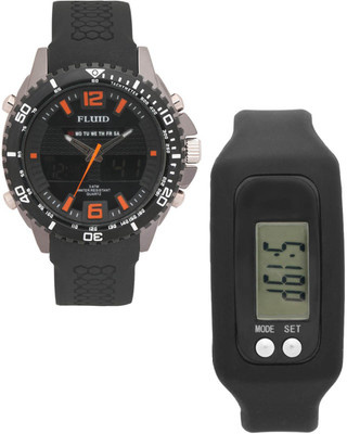 

FLUID FMFFL-1124-OR With Digital Band Watch - For Men