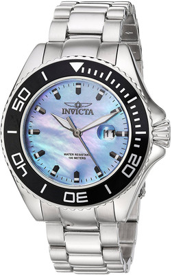 

Invicta Mother of pearl25305 Invicta Men's 'Pro Diver' Quartz Stainless Steel Casual Watch, Color:Silver-Toned (Model: 23067) Watch - For Men