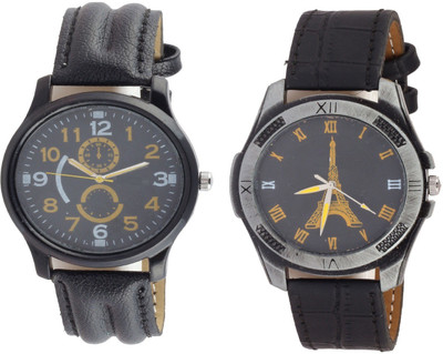

Miss Perfect Leather 1 number and 3 number watches combo (2 pack ) for boys Watch - For Boys