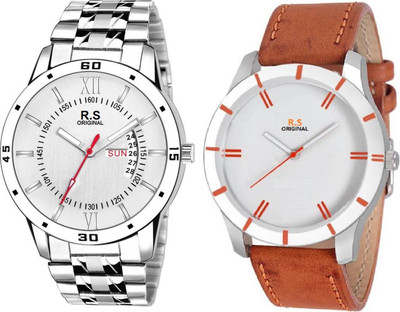 

R S Original RSO-3115 DAY AND DATE WHITE WATCH FOR MEN Watch - For Men