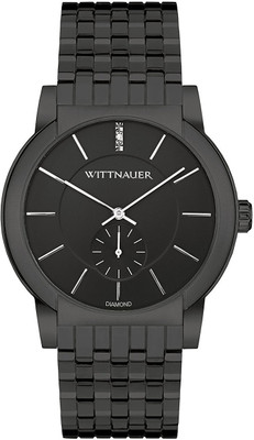 

Wittnauer black20184 Wittnauer Mens WN3043 22mm Stainless Steel Black Watch Bracelet Watch - For Men