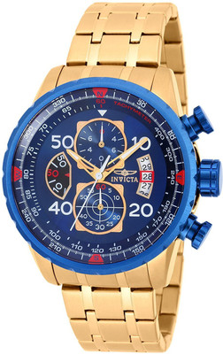 

Invicta Blue16308 Invicta Men's 19173 Aviator Analog Display Japanese Quartz Gold Watch Watch - For Men
