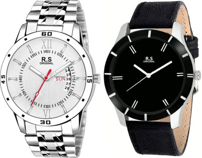 

R S Original RSO-3097 DAY AND DATE WHITE WATCH FOR MEN Watch - For Men