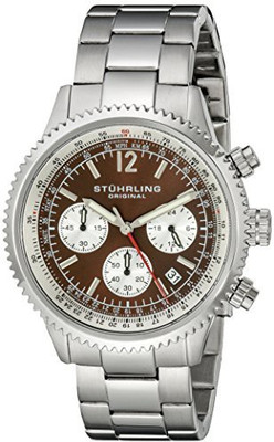 

Stuhrling Original Brown13266 Stuhrling Original Men's 669B.03 Monaco Multi-Function Date Stainless Steel Bracelet Watch Watch - For Men