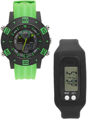 

FLUID FDFDMF-007-GR01 With Digital Band Watch - For Men & Women