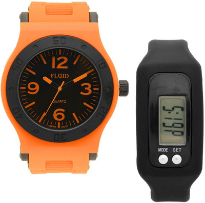 

FLUID FDFFL-152-OR With Digital Band Watch - For Men
