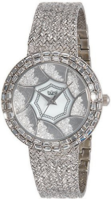 

Burgi Stainless steel14628 Burgi Women's BUR118SS Stainless Steel Watch with Textured Link Bracelet Watch - For Women