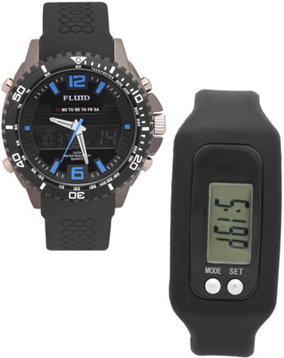 

FLUID FMFFL-1124-BL With Digital Band Watch - For Men