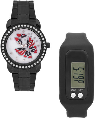 

FLUID FDFFL-142-IPB-WH01 With Digital Band Watch - For Men & Women