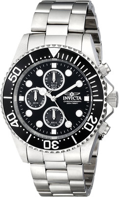 

Invicta Black 2562 Invicta Men's 1768 Pro Diver Collection Stainless Steel Watch with Black Dial Watch - For Men