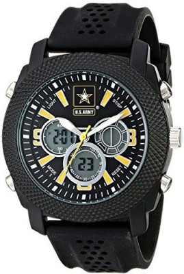 

Wrist Armor black12081 Wrist Armor Men's 37200003 U.S. Army C21 Analog-Digital Display Japanese Quartz Black Watch Watch - For Men