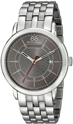 88 Rue du Rhone Grey16521 88 Rue du Rhone Men's 87WA140025 Analog Display Swiss Quartz Silver Watch Watch - For Men