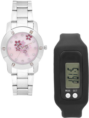 

FLUID FMFFL-143-IPS-PK01 With Digital Band Watch - For Women