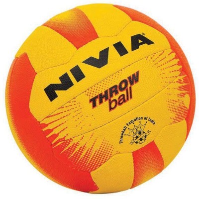 

Nivia 'Throw Ball ' Grained Throw Ball - Size: (Pack of 1, Yellow, Yellow/red