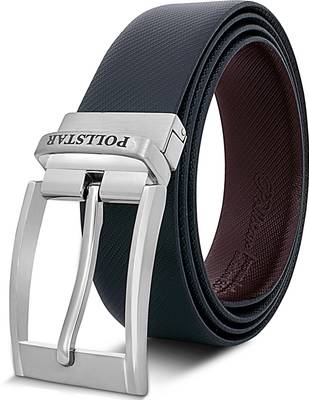 POLLSTAR Men Formal, Casual Brown, Black Genuine Leather Reversible Belt