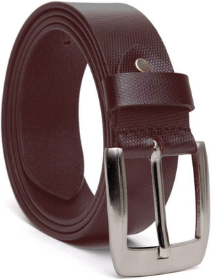 

FAST FOH Men Casual, Party, Formal, Evening Brown Artificial Leather Belt