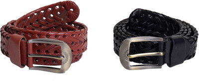 

Amber Shine Men Casual, Party Black, Brown Artificial Leather Belt