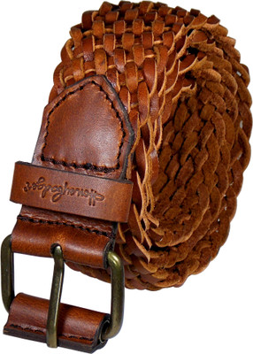 

Honey Badger Men & Women Casual Brown Genuine Leather Belt