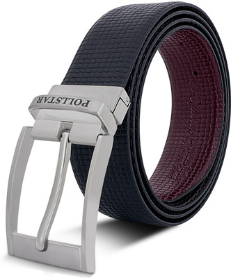 

POLLSTAR Men Formal, Casual Black, Brown Genuine Leather Reversible Belt