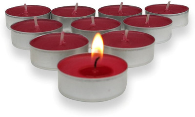 

kieana Tropical Fruit Scented Candles / Party Candle / Decorative Candle / Love Candle / Anniversary Candle / Best Candle(Red, Pack of 10)