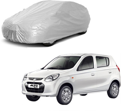 Furious3D Car Cover For Maruti Suzuki Alto 800 (Without Mirror Pockets)(Silver)