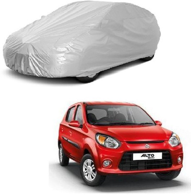 Furious3D Car Cover For Maruti Suzuki Alto 800 (Without Mirror Pockets)(Silver)