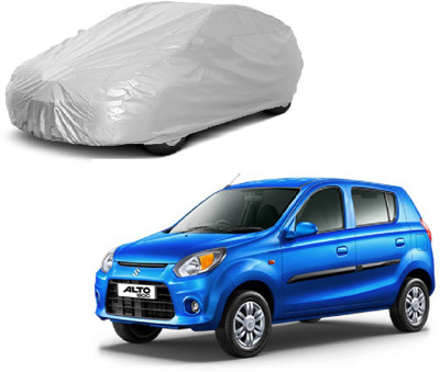 Furious3D Car Cover For Maruti Suzuki Alto 800 (Without Mirror Pockets)(Silver)