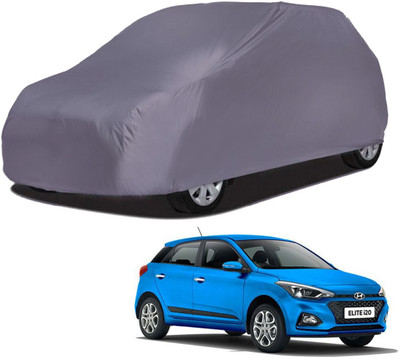 Mobik Car Cover For Hyundai Elite i20 (Without Mirror Pockets)(Grey)