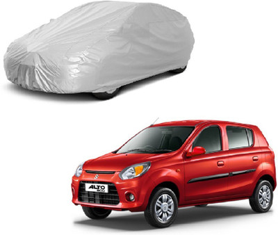 Furious3D Car Cover For Maruti Suzuki Alto 800 (Without Mirror Pockets)(Silver)