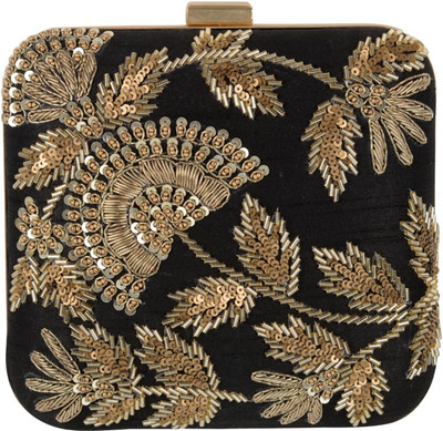 

Craftzen Party Black Clutch